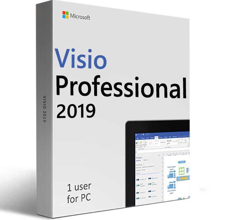 Microsoft Visio Professional 2019 (Költöztethető) olcsón jogtiszta szoftver rendelés termékkulcsok