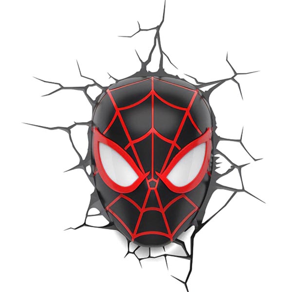 3D LED Light Spider-Man Miles Morales Face 3D (Marvel)Háztartás > Lámpák