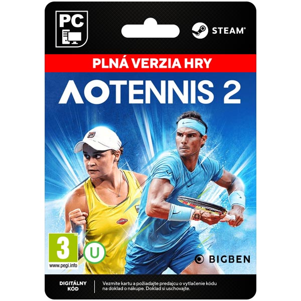 AO Tennis 2 [Steam] - PCCD-Kulcsok > Sport játékok