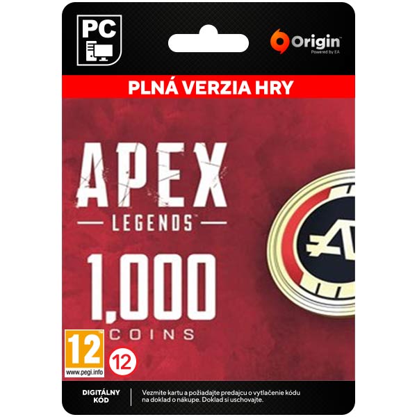 Apex Legends (1000 Apex Coins) [Origin]CD-Kulcsok > Akciójátékok