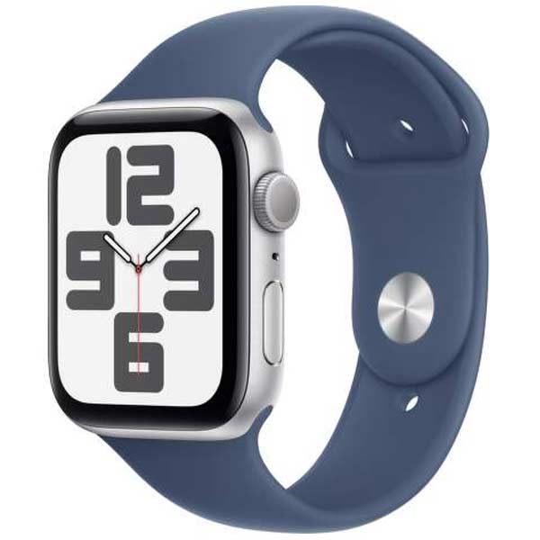 Apple Watch SE 2024 GPS 40mm Silver Aluminium Case with Denim Sport Band - M/LApple Watch > Series SE