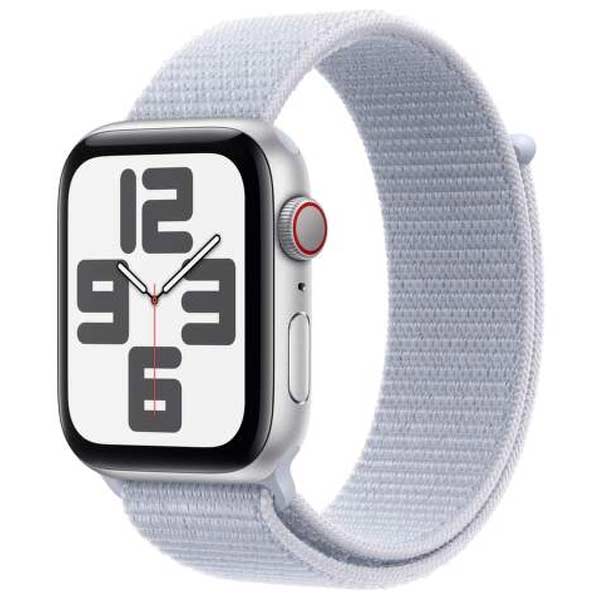 Apple Watch SE 2024 GPS + Cellular 40mm Silver Aluminium Case with Blue Cloud Sport LoopApple Watch > Series SE