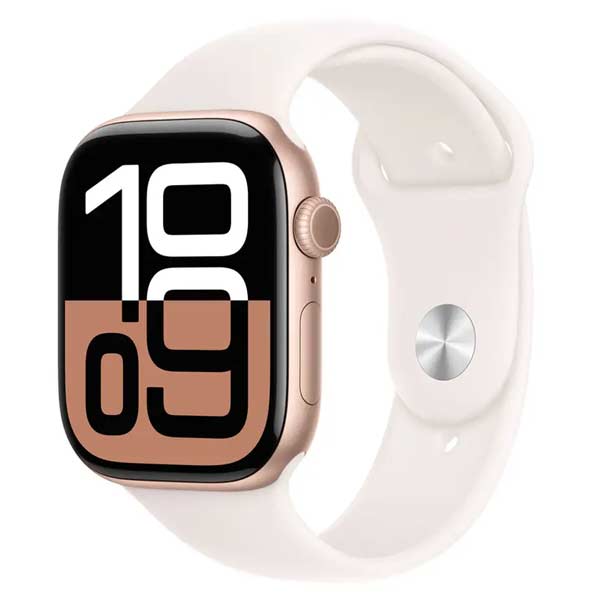 Apple Watch Series 10 GPS 42mm Rose Gold Aluminium Case with Light Blush Sport Band - M/LApple Watch > Series 10