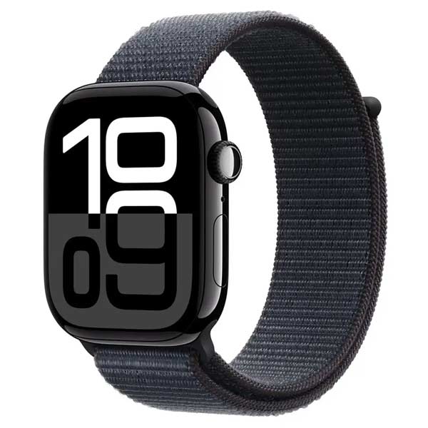 Apple Watch Series 10 GPS 46mm Fekete alumínium atrament lila sportszíjjalApple Watch > Series 10