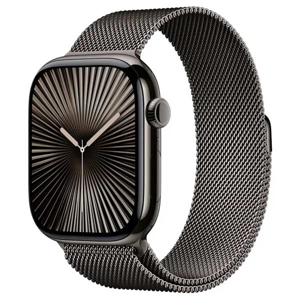 Apple Watch Series 10 GPS + Cellular 42mm Slate Titanium Case with Slate Milanese LoopApple Watch > Series 10