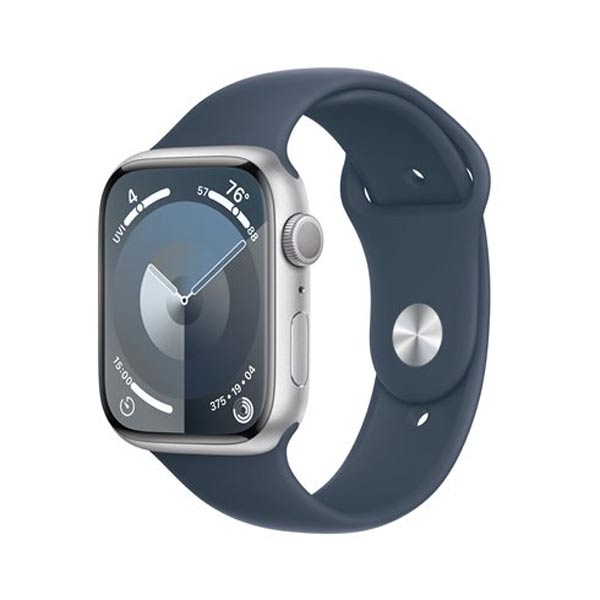 Apple Watch Series 9 GPS 41mm ezüst Aluminium Case Storm Kék Sport szíjjal - S/MApple Watch > Series 9