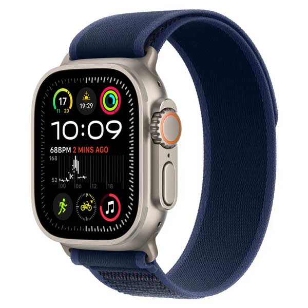 Apple Watch Ultra 2 GPS + Cellular 49mm Natural Titanium Case with Blue Trail Loop - S/MApple Watch > Ultra 2