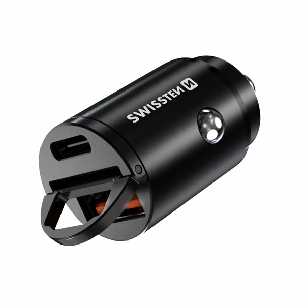 CL Adapter Swissten Power Delivery USB-C + Super Charge 3.0 30 W