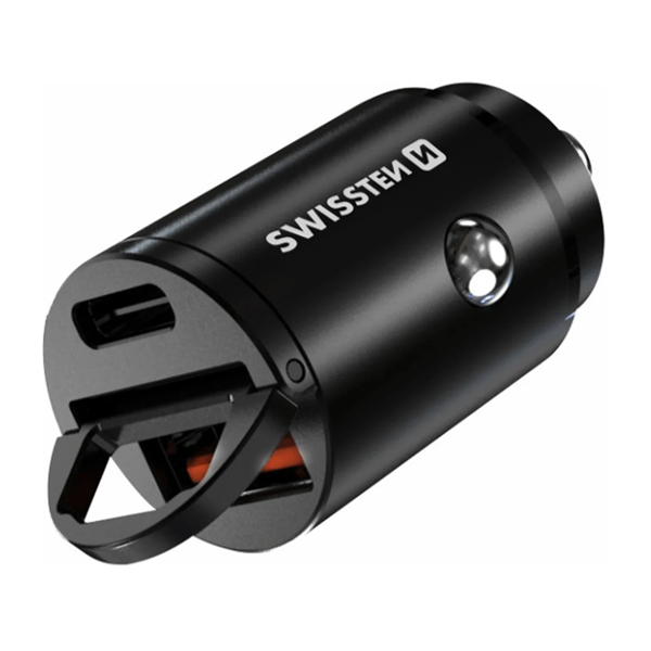 CL Adapter Swissten Power Delivery USB-C + Super charge 3.0 30 W