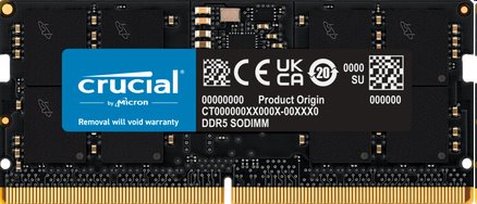 Crucial 16GB DDR5-4800 SODIMM CL40Memória > Asztali géphez