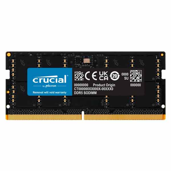 Crucial 32GB DDR5-4800 SODIMM CL40Memória > Notebookhoz