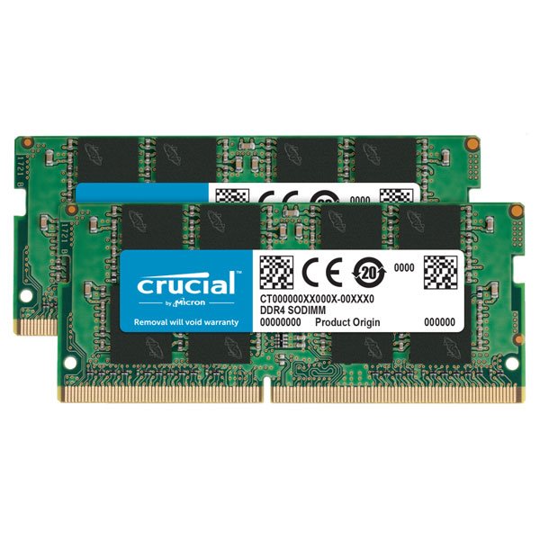 Crucial 32 GB SODIMM DDR4 3200 CL22 memóriakészletMemória > Notebookhoz