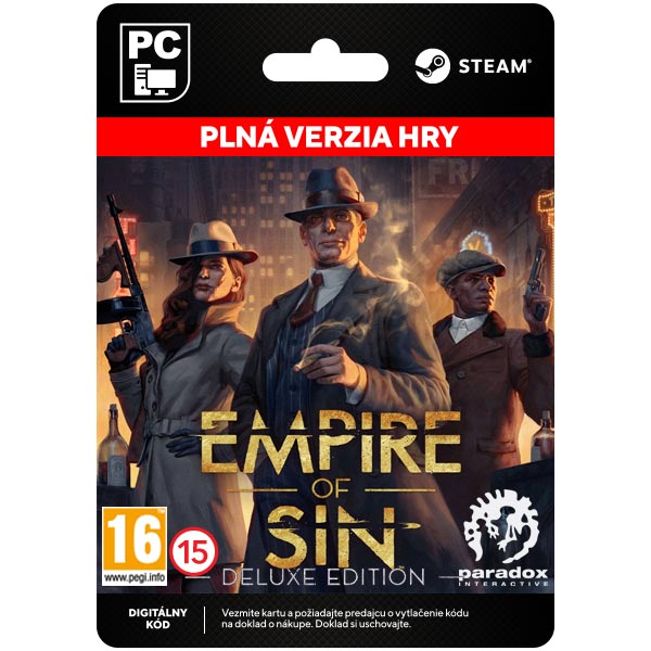 Empire of Sin (Deluxe Kiadás) [Steam] - PCCD-Kulcsok > Stratégiai játékok