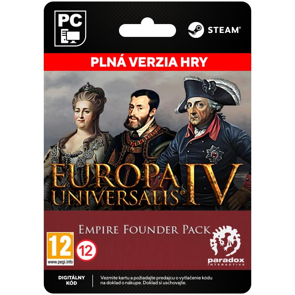 Europa Universalis 4: Empire Founder Pack [Steam] - PCCD-Kulcsok > Stratégiai játékok