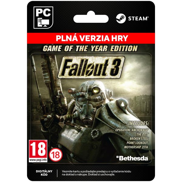 Fallout 3 (Game of the Year Kiadás) [Steam] - PCCD-Kulcsok > RPG