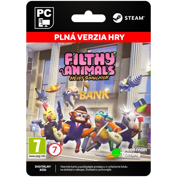 Filthy Animals: Heist Simulator [Steam] - PCCD-Kulcsok > Akciójátékok