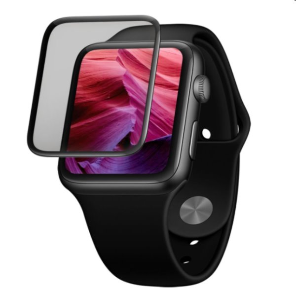 FIXED 3D Edzett védőüveg applikátorral for Apple Watch Series 7 41mm