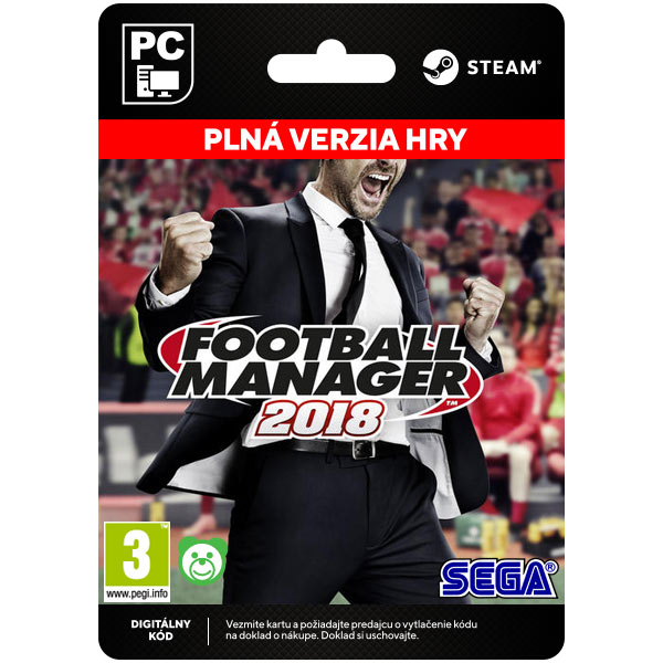 Football Manager 2018 [Steam] - PCCD-Kulcsok > Sport játékok