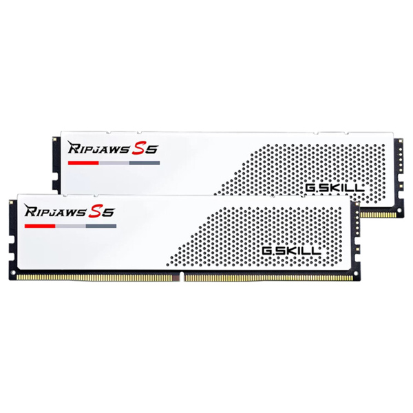 G.SKILL 32 GB kit DDR5 5600 CL28 Ripjaws S5 fehérMemória > Asztali géphez