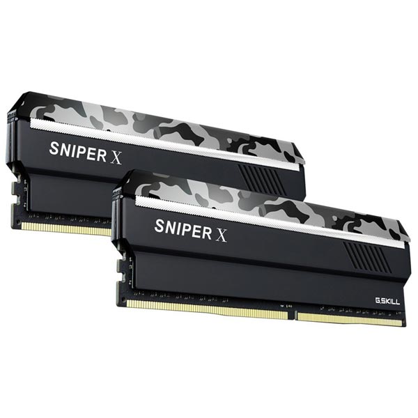 G.Skill 32GB DDR4 3200MHz Sniper X (2x16GB) DIMM CL16PC komponensek > Memória