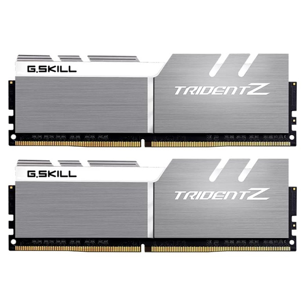 G.SKILL 32GB kit DDR4 3200 CL16 Trident Z silver-fehérPC komponensek > Memória