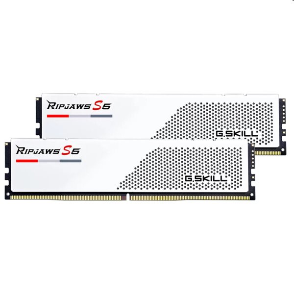 G.SKILL 64GB kit DDR5 6000 CL30 Ripjaws S5 fehérMemória > Asztali géphez