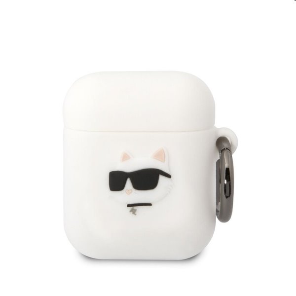 Karl Lagerfeld 3D Logo NFT Choupette Head szilikontok Apple AirPods 1/2 számára