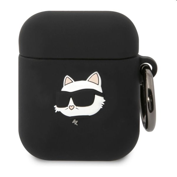 Karl Lagerfeld 3D Logo NFT Choupette Head szilikontok Apple AirPods 1/2 számára