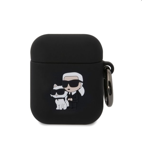 Karl Lagerfeld 3D Logo NFT Karl and Choupette szilikontok Apple AirPods 1/2 számára