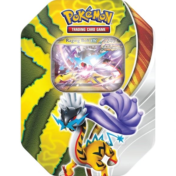 Kártyajáték Pokémon TCG: Paradox Destinies Tin Raging Bolt ex (Pokémon)Gyűjthető kártyák > Tin