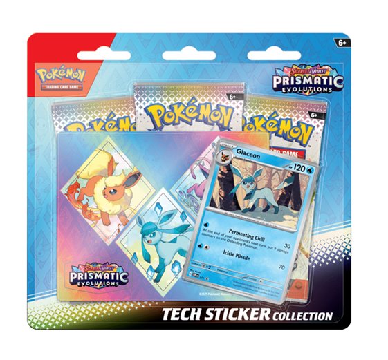 Kártyajáték Pokémon TCG: Scarlet & Violet Prismatic Evolutions Tech Sticker Glaceon (Pokémon)Gyűjthető kártyák > Blister