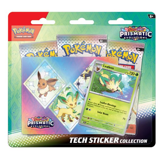 Kártyajáték Pokémon TCG: Scarlet & Violet Prismatic Evolutions Tech Sticker Leafeon (Pokémon)Gyűjthető kártyák > Blister