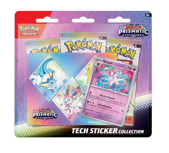 Kártyajáték Pokémon TCG: Scarlet & Violet Prismatic Evolutions Tech Sticker Sylveon (Pokémon)Gyűjthető kártyák > Blister