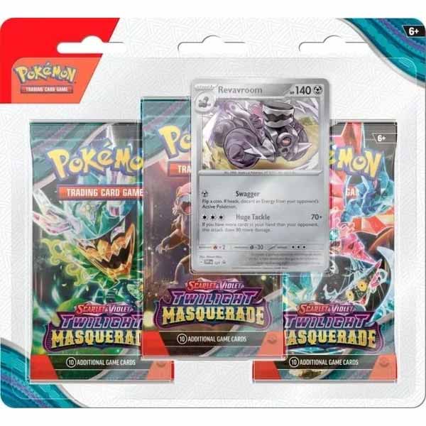 Kártyajáték Pokémon TCG: Twilight Masquerade 3 Blister Revavroom (Pokémon)Gyűjthető kártyák > Blister