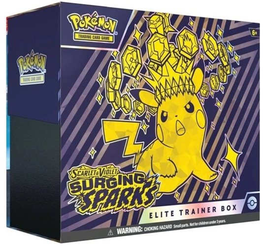 Kártyajáték TCG: Scarlet & Violet Surging Sparks Elite Trainer Box (Pokémon)Gyűjthető kártyák > Elite Trainers Box