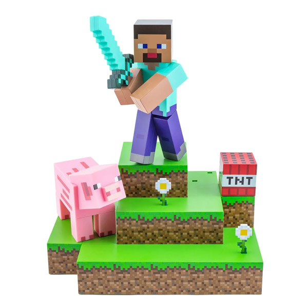 Lámpa Steve Diorama Figural (Minecraft)Háztartás > Lámpák