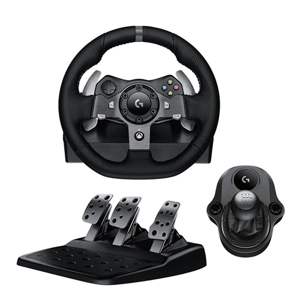 Logitech G920 Driving Force kormány + Logitech Driving Force VáltóXbox One kiegészítők > Kontrollerek