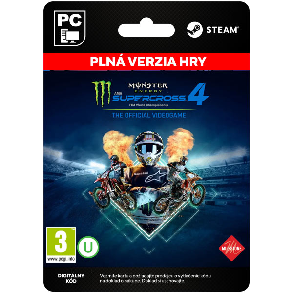 Monster Energy Supercross 4 [Steam] - PCCD-Kulcsok > Verseny játékok