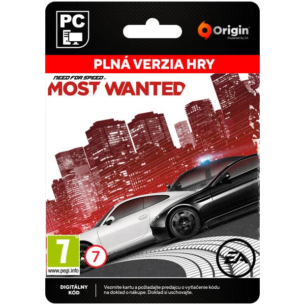 Need for Speed: Most Wanted [Origin] - PCCD-Kulcsok > Verseny játékok