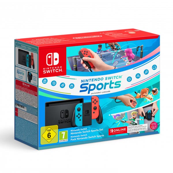 Nintendo Switch Neon + Switch Sports + 12 havi előfizetésNintendo Switch > Nintendo Switch konzolok