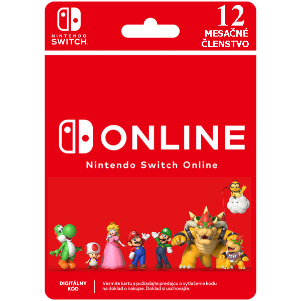 Nintendo Switch Online predplatné na 365 dní (Individual)Nintendo Switch > Nintendo digital