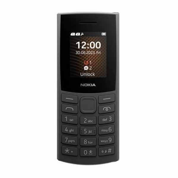 Nokia 105 4G Dual Sim 2023 feketeMobiltelefonok > Nyomógombos