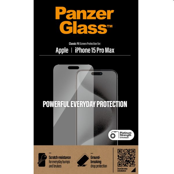 PanzerGlass védőüveg Apple iPhone 15 Pro Max számáraVédelem > Védőüvegek és fóliák