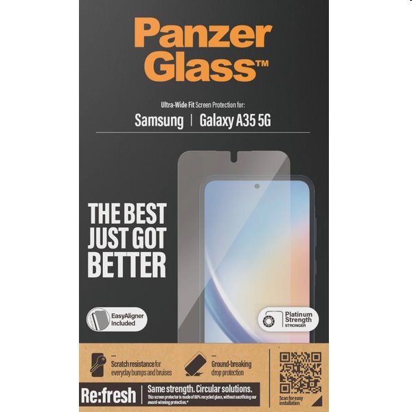 PanzerGlass Re:fresh UWF védőüveg aplikátorral Samsung Galaxy A35 5G számára