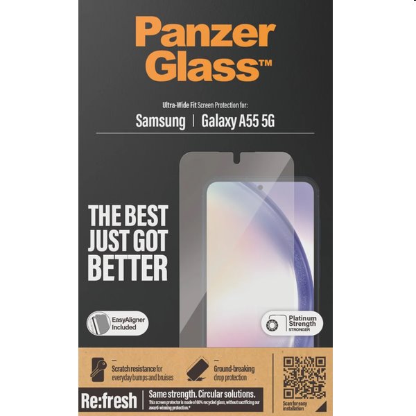 PanzerGlass Re:fresh UWF védőüveg aplikátorral Samsung Galaxy A55 5G számára