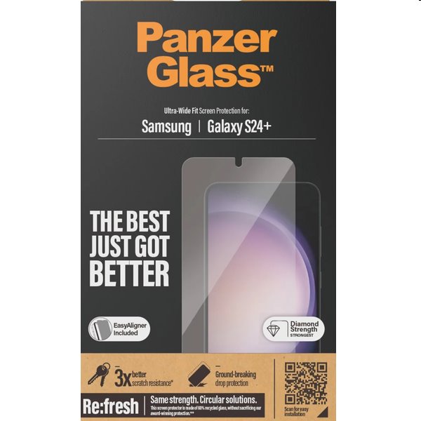 PanzerGlass Re:fresh UWF védőüveg applikátorral Samsung Galaxy S24 Plus számára