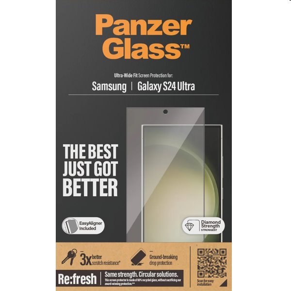 PanzerGlass Re:fresh UWF védőüveg applikátorral Samsung Galaxy S24 Ultra számára