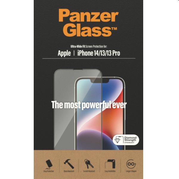 Védőüveg PanzerGlass UWF AB for Apple iPhone 14/13/13 Pro