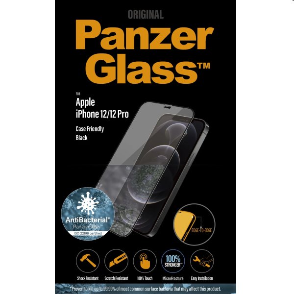 Temperált védőüveg PanzerGlass Case Friendly Apple iPhone 12/12 Pro