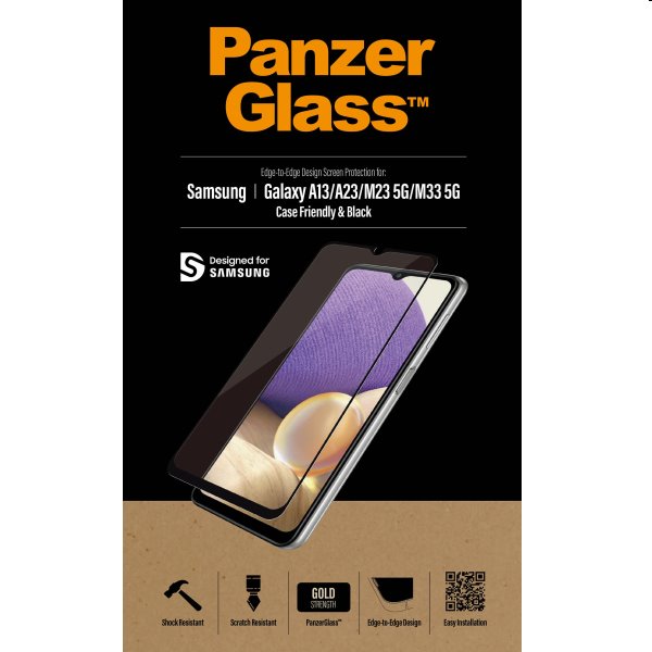 Temperált védőüveg PanzerGlass Case Friendly for Samsung Galaxy A13/A13 5G/M23 5G/M33 5G